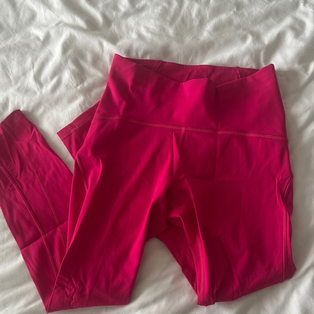 Lululemon Hot Pink Leggings with High Waist